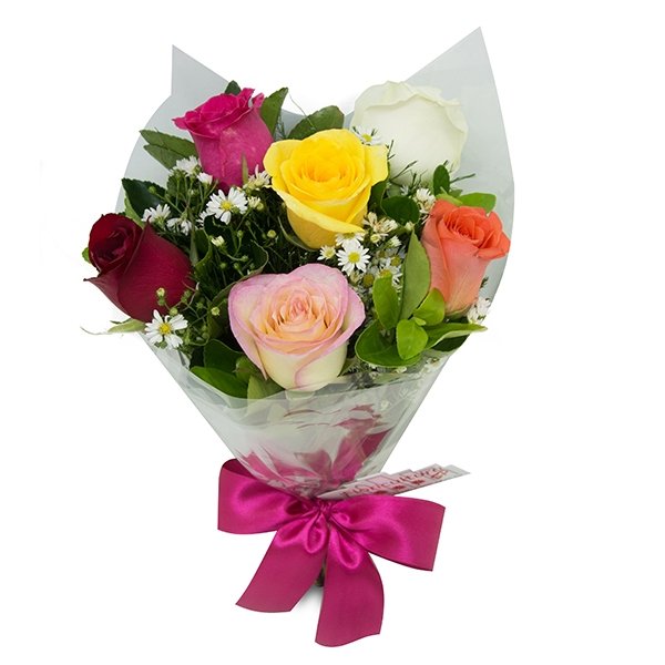 Buque de Rosas Coloridas | Damatas Flores - Loja online de Flores -  Floricultura em SJC - Comprar flores em SJC, Jacareí
